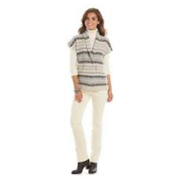 Chaps Ralph Lauren Shawl Collar Cardigan Cream Toggle Button Sweater Women Sz XL - Picture 1 of 9